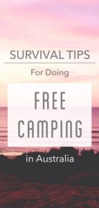 Read more about the article Survival Tips for doing FREE CAMPING in Australia