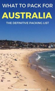 Read more about the article Ultimate Australia packing list, letting you know what to pack for Spring Summer…