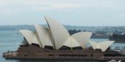 A collection of photos from a tour of the Sydney Opera House in Sydney Australia