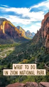 Read more about the article WHAT TO DO IN ZION NATIONAL PARK